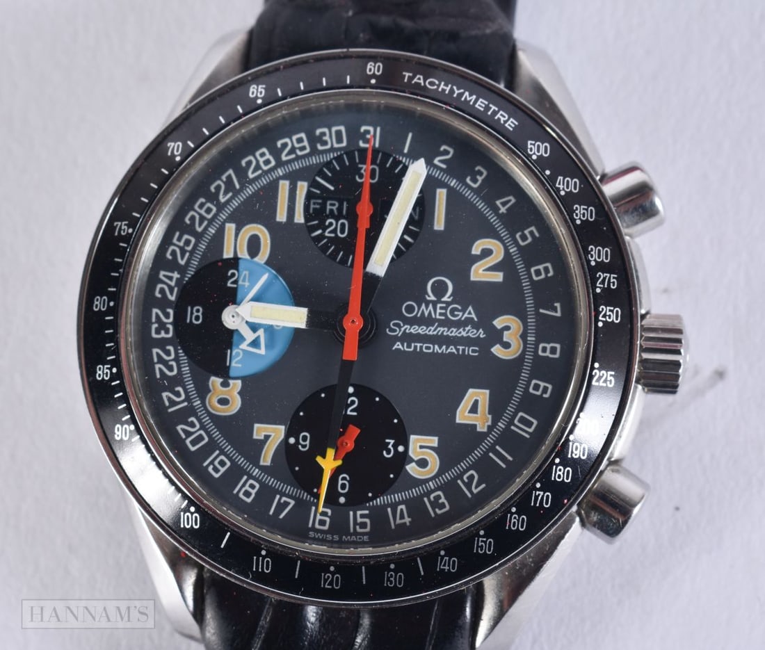 AN IMPORTANT FORMULA 1 MOTOR RACING INTEREST OMEGA SPEEDMASTER WRIST WATCH (Michael Schumacher Editi (1 of 12)