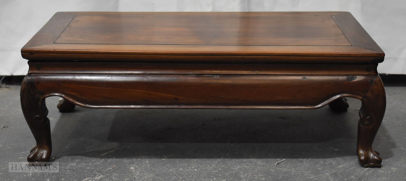 A 19TH CENTURY CHINESE CARVED HUANGHUALI WOOD LOW TABLE Qing. 76 cm x 40 cm x 28 cm. (1 of 9)