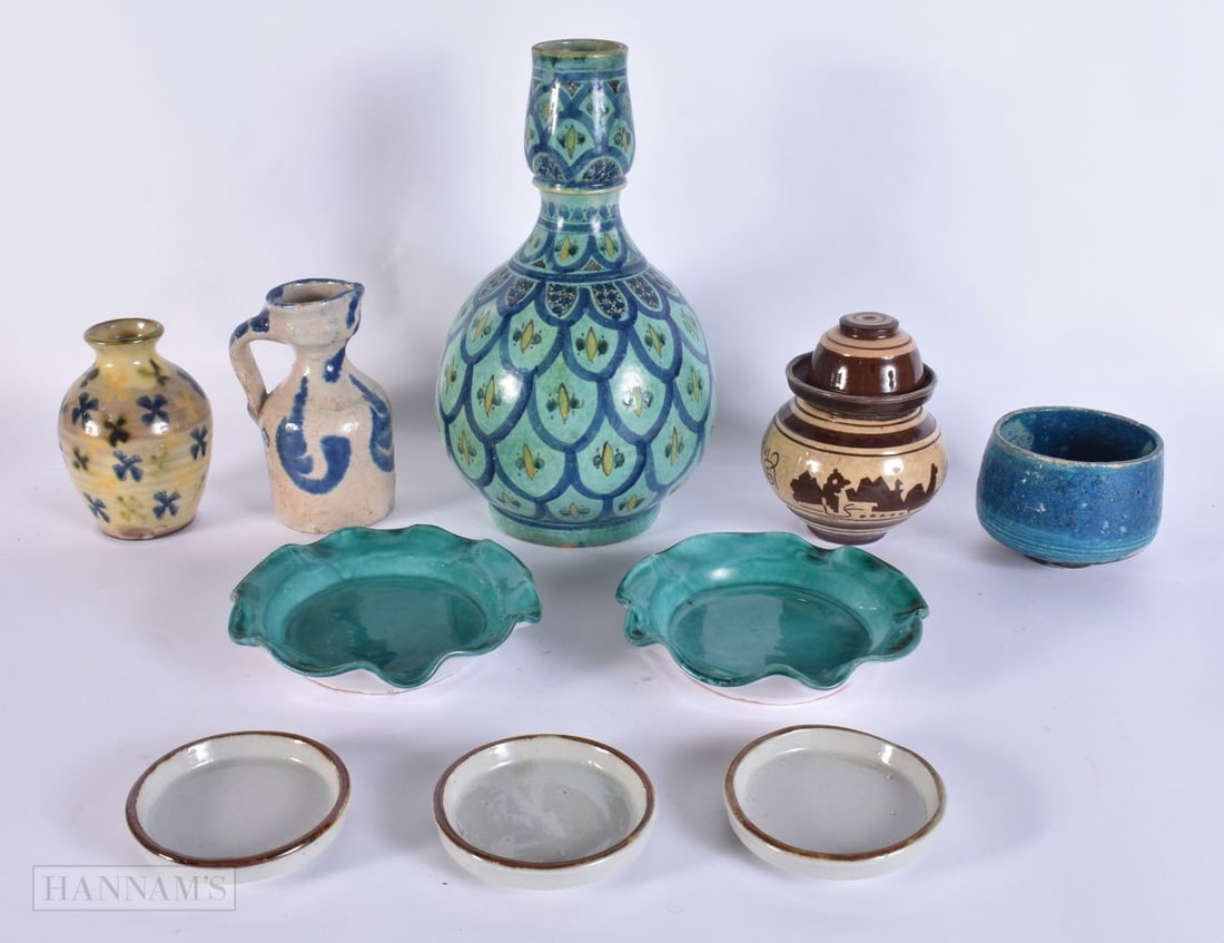 ISLAMIC AND FAIENCE POTTERY etc. (qty) (1 of 9)