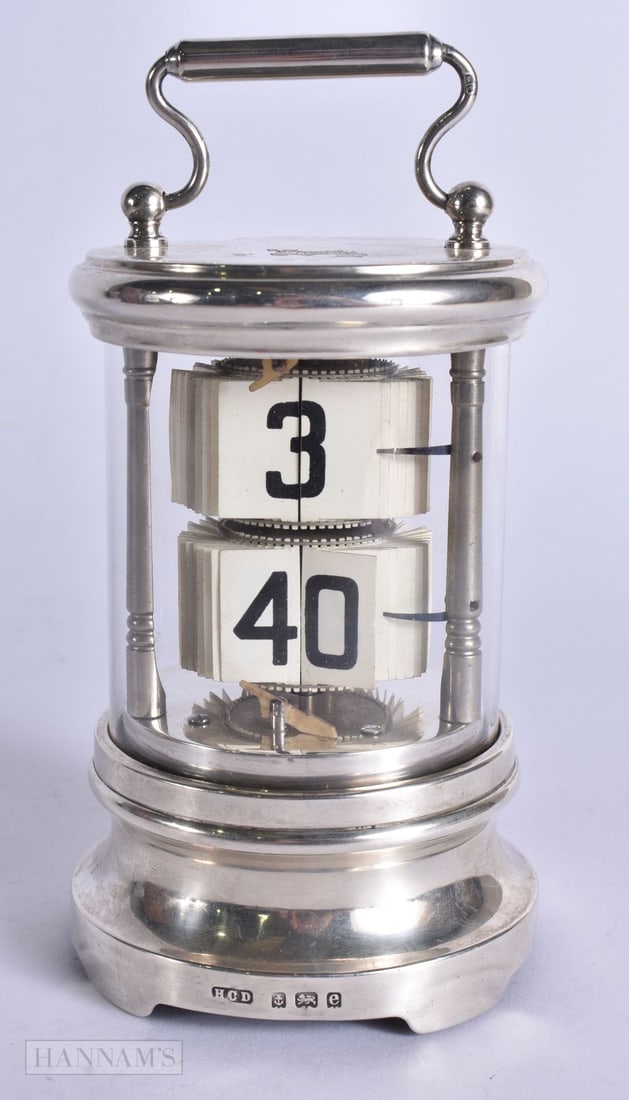 AN UNUSUAL EDWARDIAN SILVER REVOLVING DESK CALENDAR. Birmingham 1904. Working. 428 grams overall. 17 (1 of 7)