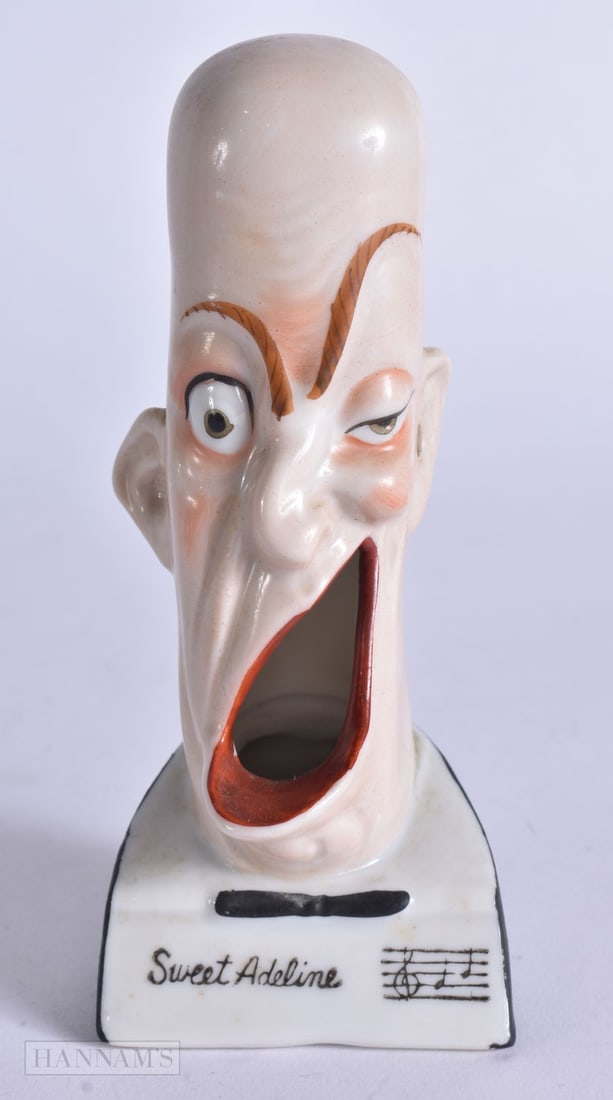 A VINTAGE SWEET ADELINE PORCELAIN ASHTRAY. 13.5 cm high. (1 of 4)