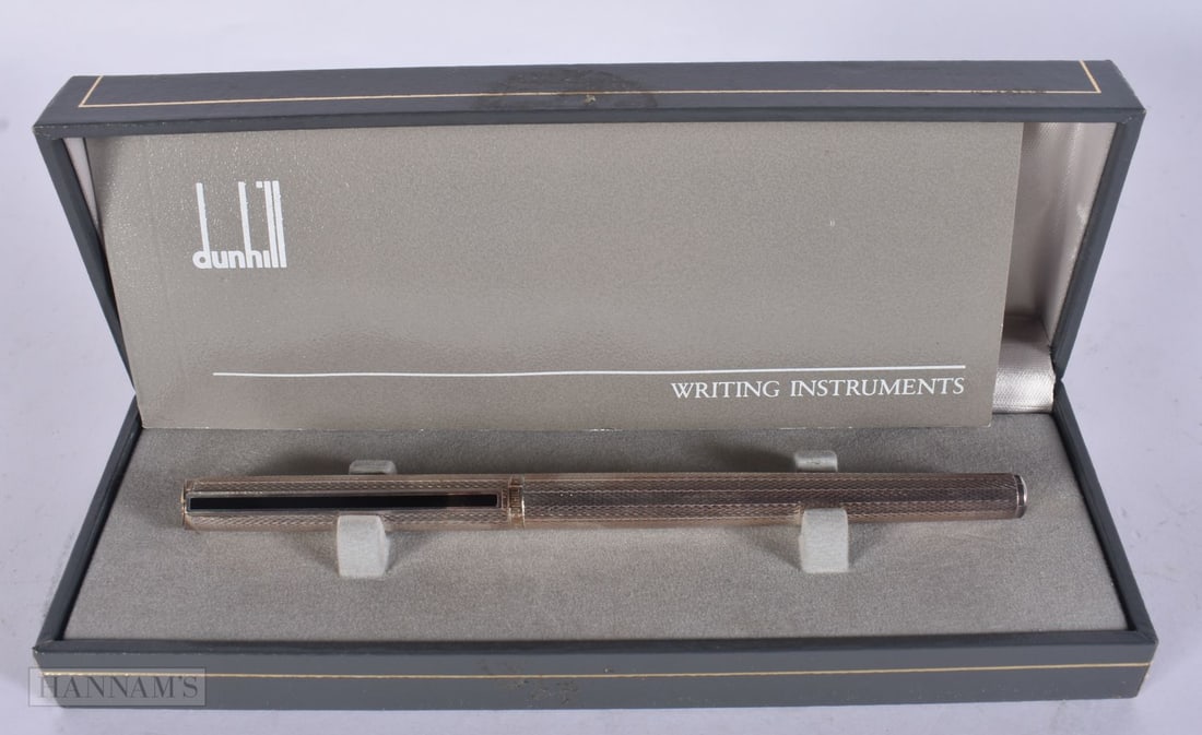 A BOX DUNHILL PEN. 15 cm wide. (1 of 2)