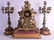 A LARGE 19TH CENTURY FRENCH ORMOLU ROCOCO STYLE CLOCK - 2
