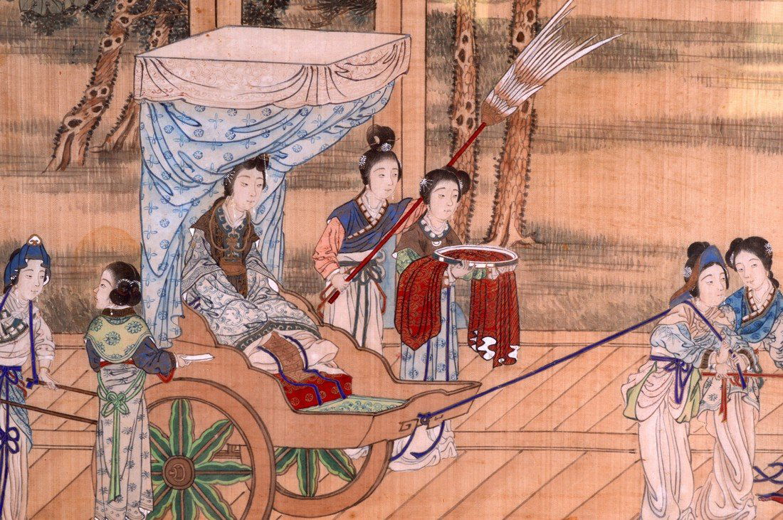 A SET OF THREE CHINESE FRAMED SILK PAINTINGS Republic, (1 of 4)