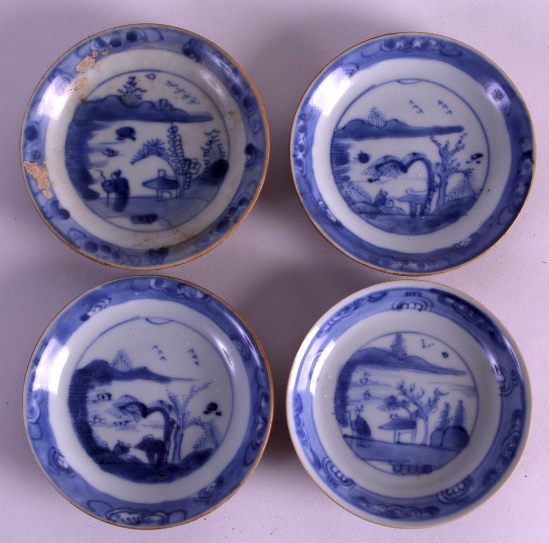 A SET OF FOUR 18TH CENTURY CHINESE CA MAU CARGO CAFE AU (1 of 2)