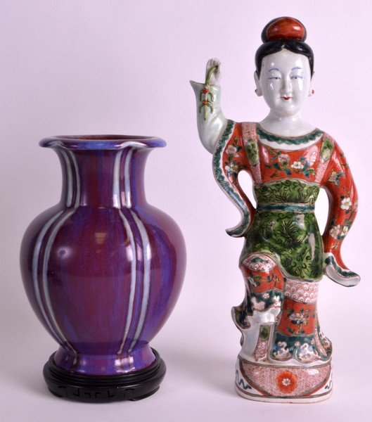AN EARLY 20TH CENTURY CHINESE FLAMBE GLAZED (1 of 3)