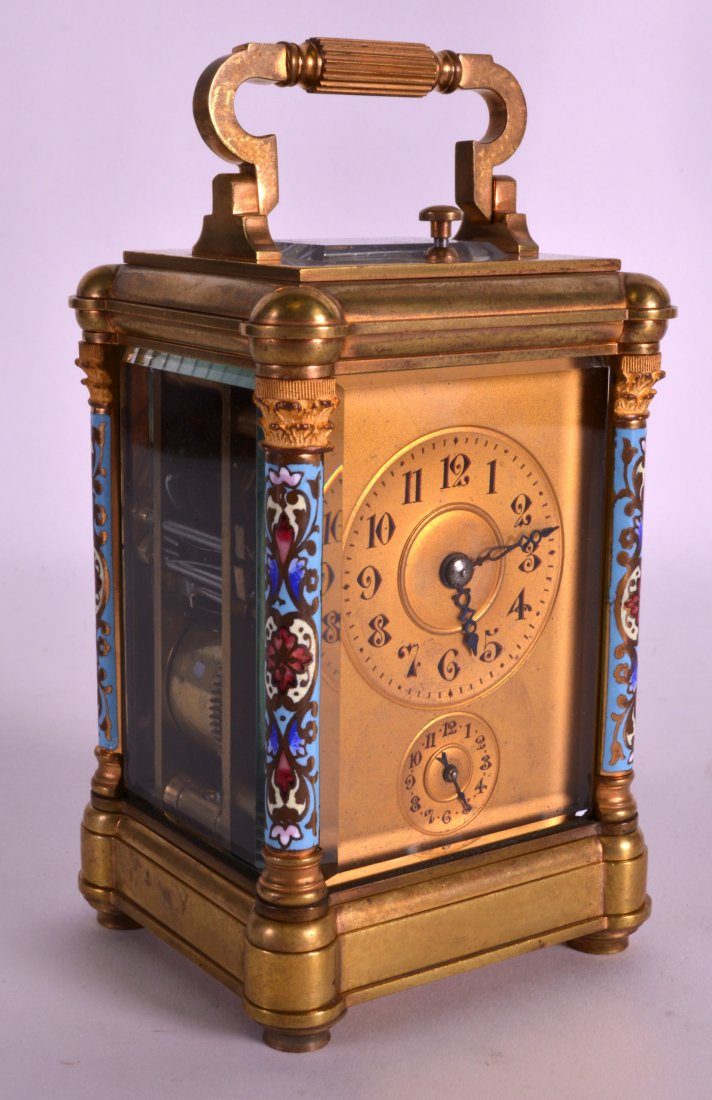 A LOVELY LATE 19TH CENTURY MINIATURE CHAMPLEVE ENAMEL (1 of 4)