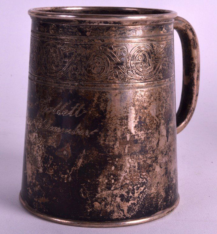 A 19TH CENTURY NORWEGIAN SILVER CHRISTENING MUG by (1 of 1)
