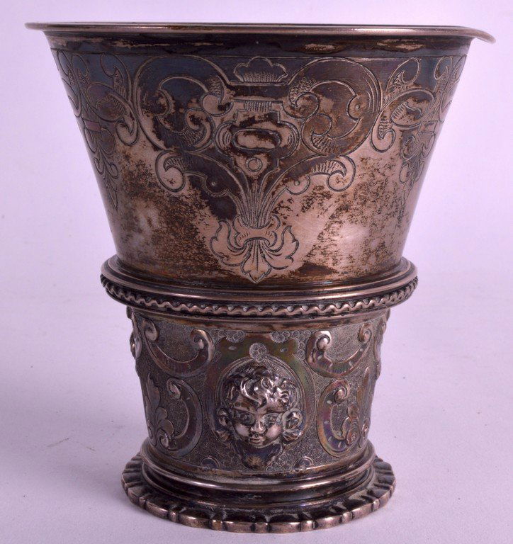 A 19TH CENTURY NORWEGIAN SILVER COMMUNAL CHALICE (1 of 1)
