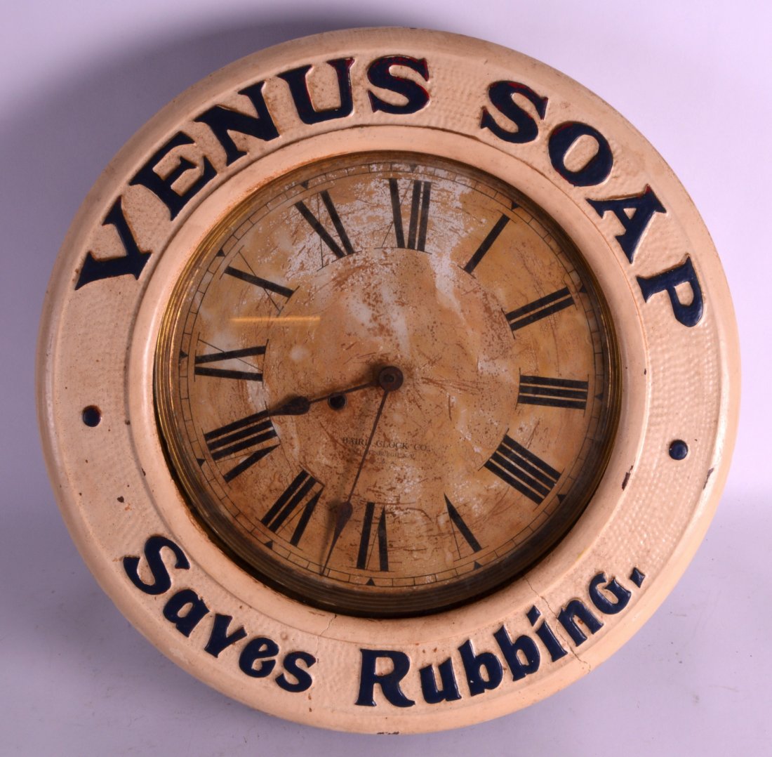 A VERY RARE BAIRD CLOCK AMERICAN ADVERTISING CLOCK (1 of 1)