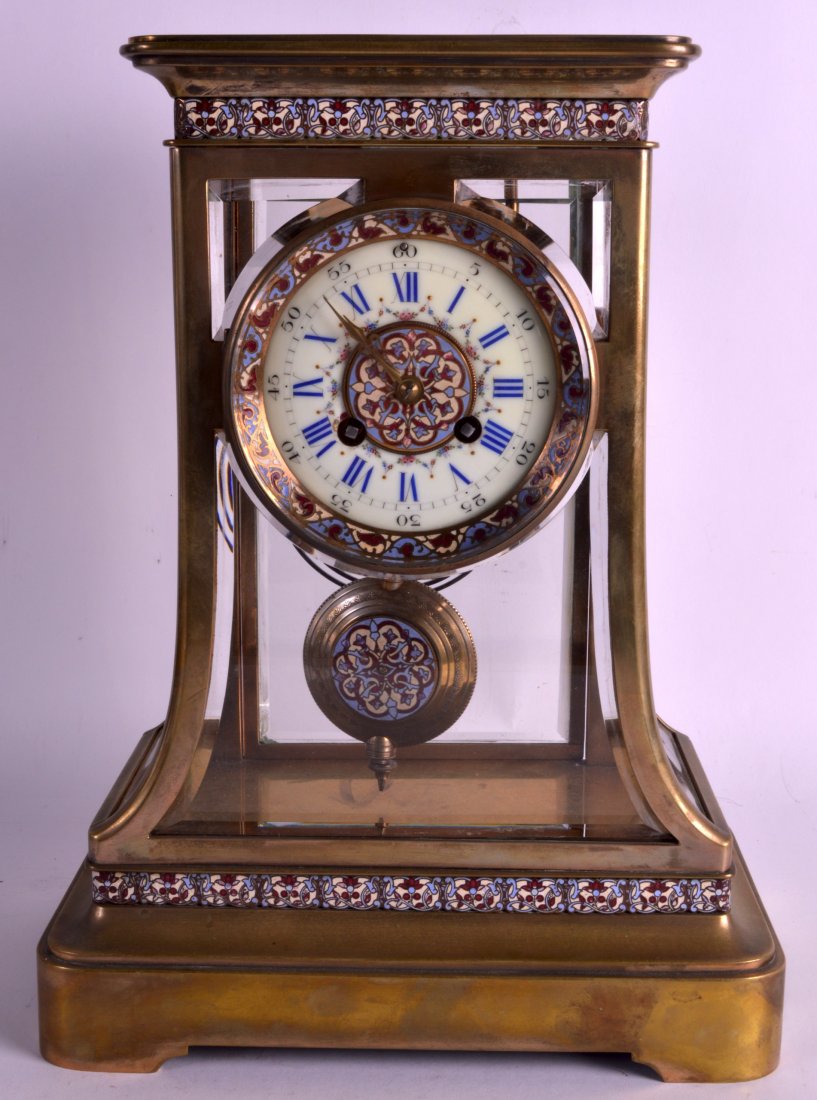 AN UNUSUAL LATE 19TH CENTURY FRENCH CHAMPLEVE ENAMEL (1 of 1)