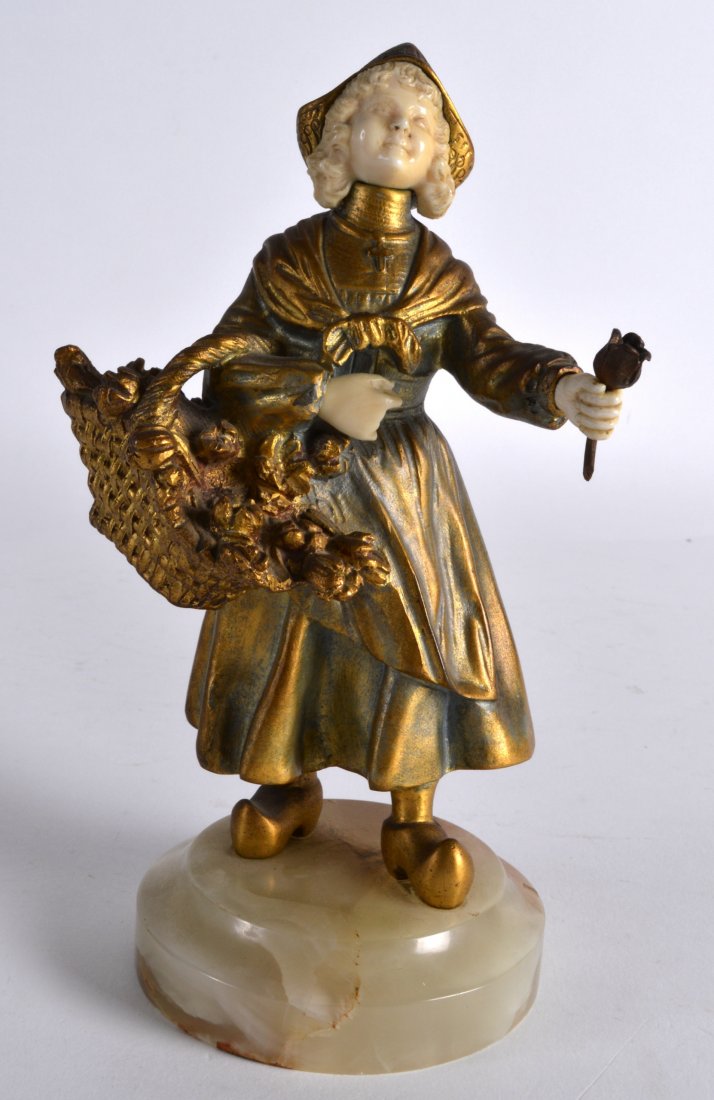 Rene Paul Marquet (1875-1939) A 1920s gilt bronze and (1 of 4)