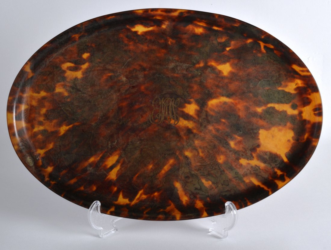 AN EARLY 20TH CENTURY EUROPEAN CARVED TORTOISESHELL (1 of 1)