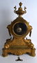 A LARGE 19TH CENTURY FRENCH BRONZE MANTEL CLOCK with - 2