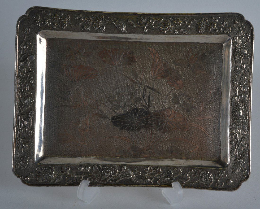 A LATE 19TH CENTURY CHINESE EXPORT RECTANGULAR SILVER (1 of 1)