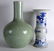 A LARGE EARLY 20TH CENTURY CHINESE CELADON VASE bearing