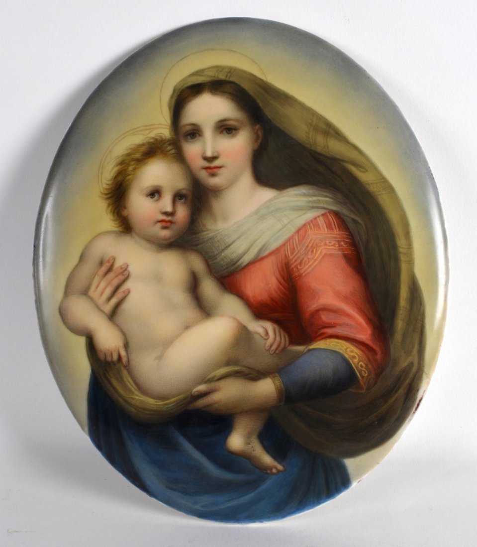 A LATE 19TH CENTURY KPM PORCELAIN PLAQUE painted with (1 of 1)
