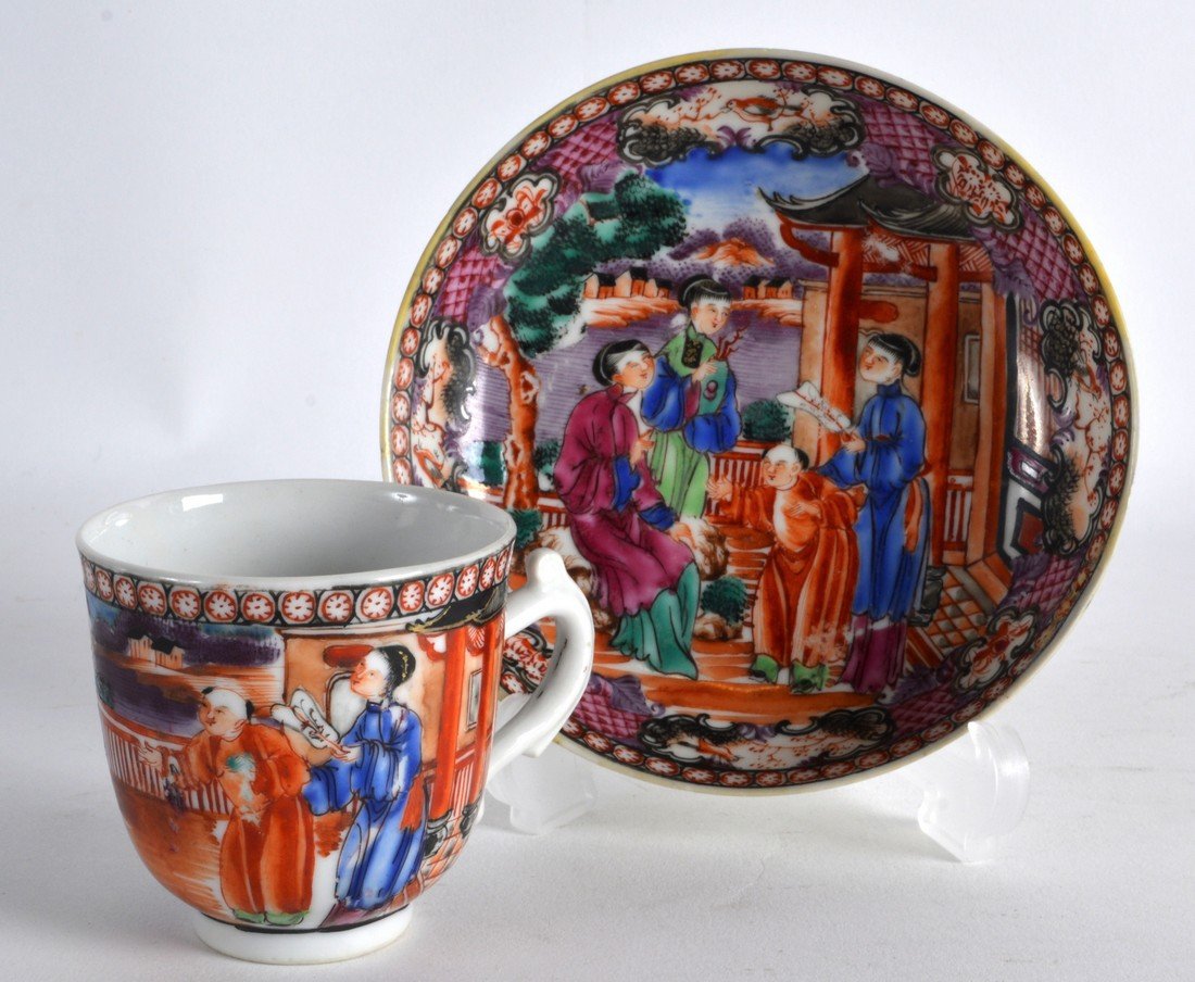 AN 18TH CENTURY CHINESE EXPORT FAMILLE ROSE COFFEE CUP (1 of 1)