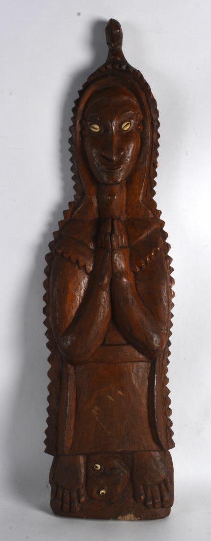 AN UNUSUAL EARLY 20TH CENTURY POLYNESIAN CARVED WOOD (1 of 1)