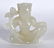 A CHINESE CARVED WHITE JADE FIGURE OF A SEATED BUDDHIST