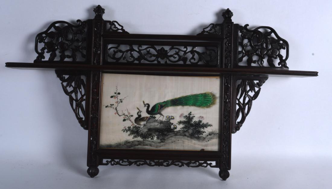 AN UNUSUAL 19TH CENTURY CHINESE HONGMU HANGING DISPLAY (1 of 1)