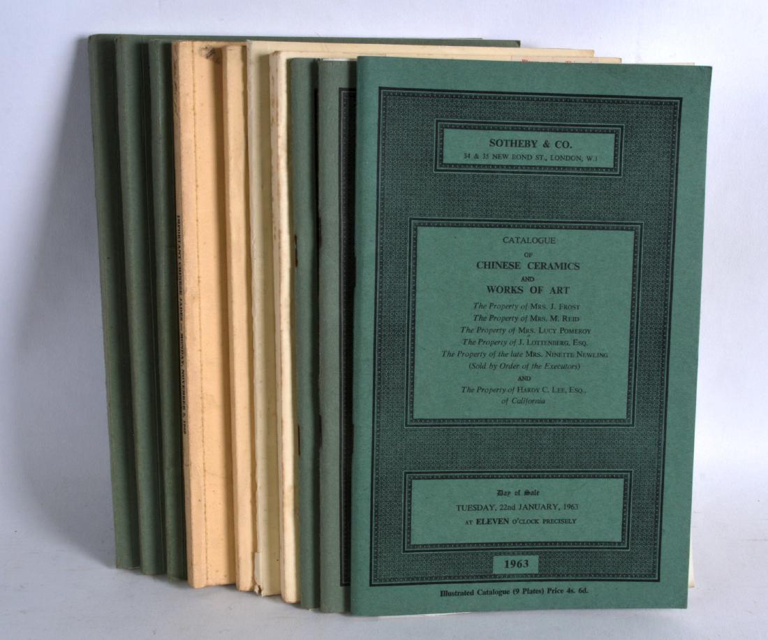 A COLLECTION OF TEN CHINESE AUCTION CATALOGUES C1960s, (1 of 1)