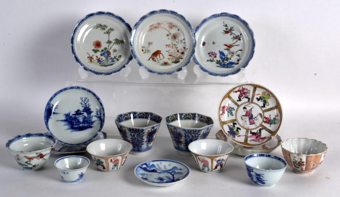 A GROUP OF SIXTEEN 18TH CENTURY CHINESE EXPORT (1 of 1)