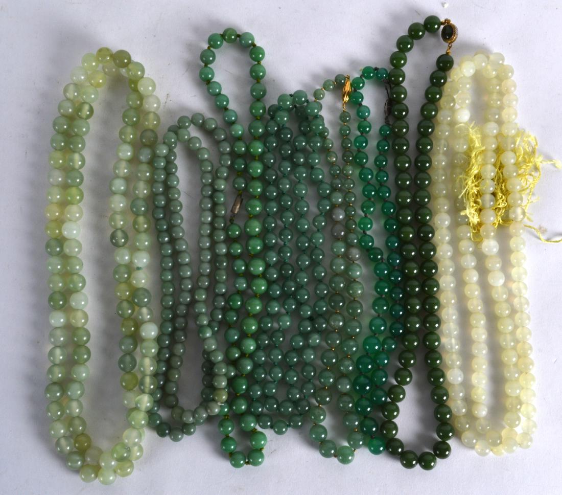 A COLLECTION OF EIGHT VINTAGE CHINESE NECKLACES of (1 of 2)