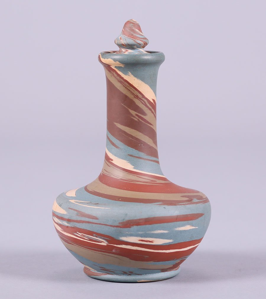 Rare Niloak Bottle-Shape Vase with Stopper (1 of 3)