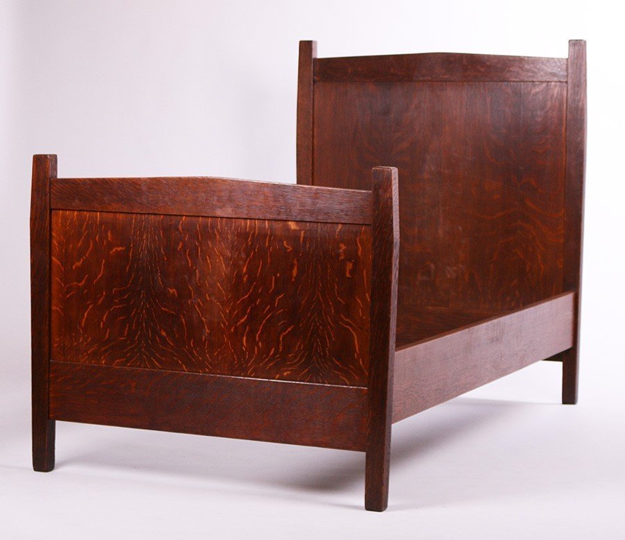 Gustav Stickley Twin Bed (1 of 2)