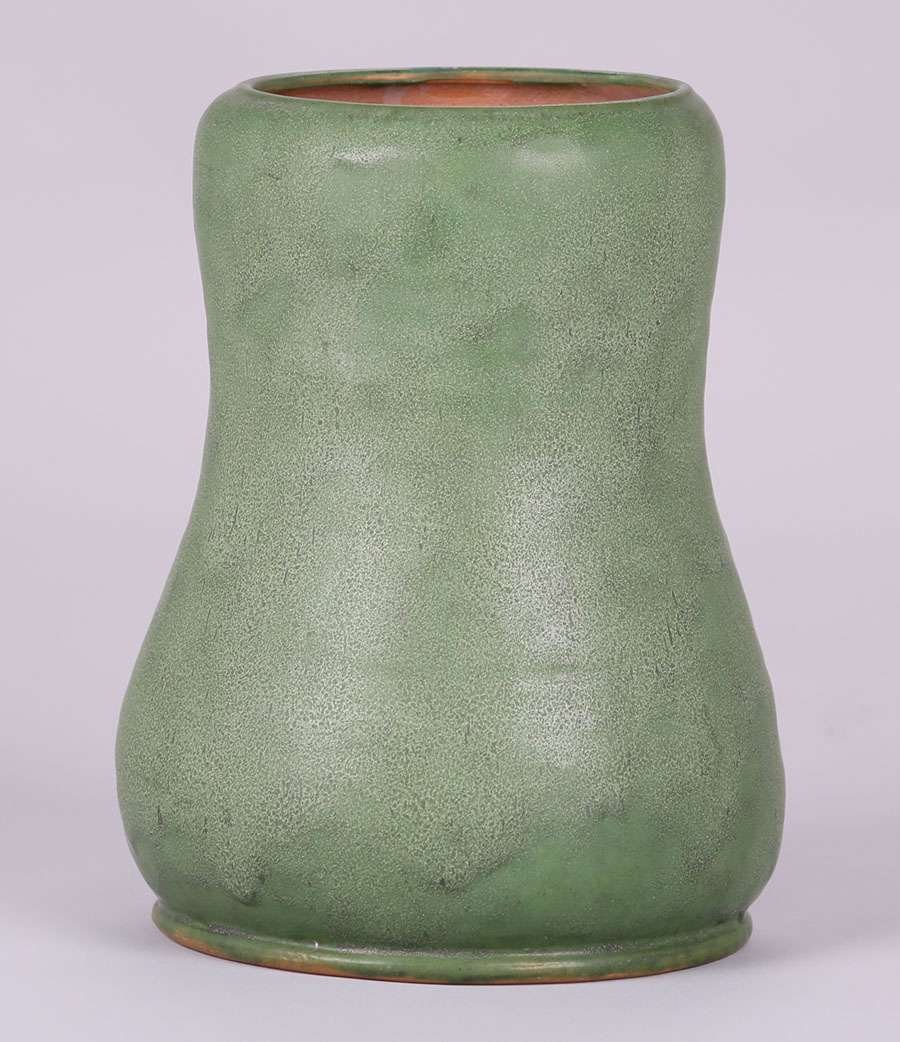 Volkmar Pottery Bulbous 10.5" Vase (1 of 3)