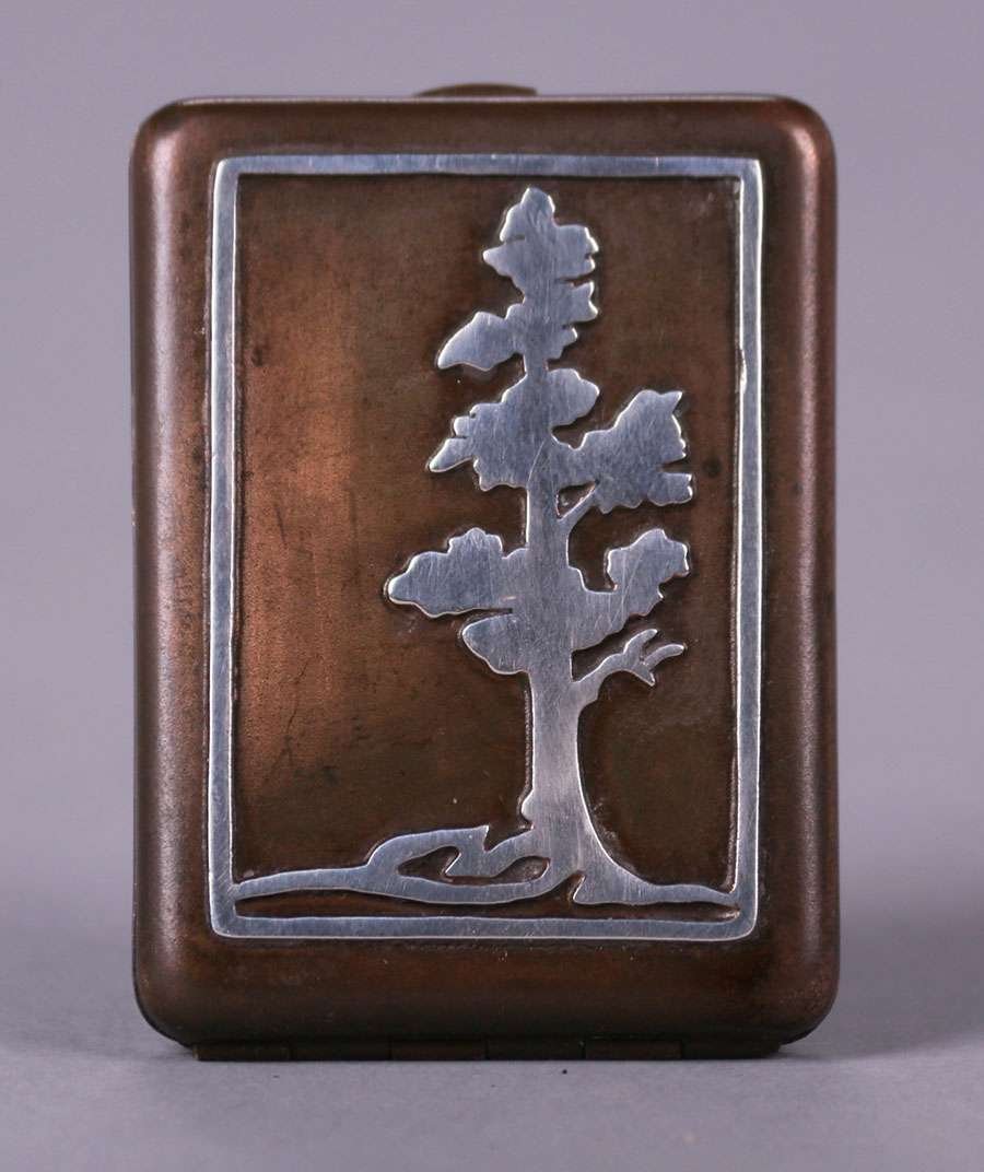 Heintz Sterling on Bronze Match Book Holder (1 of 4)