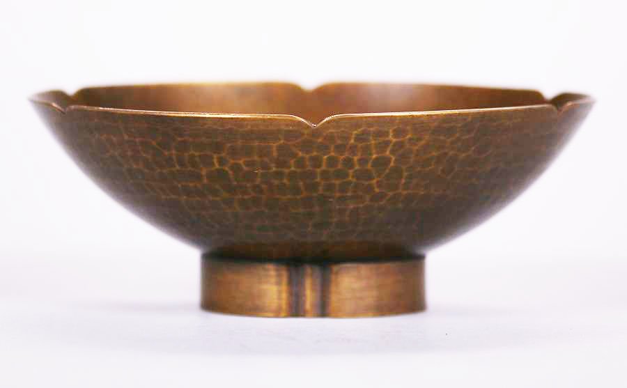 Dirk van Erp Hammered Brass Bowl c1930s (1 of 2)