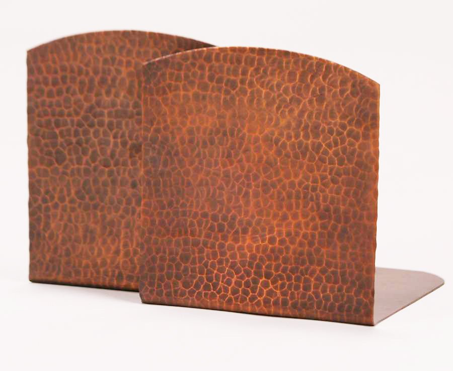Jauchen's Old Copper Shop Hammered Copper Bookends (1 of 2)