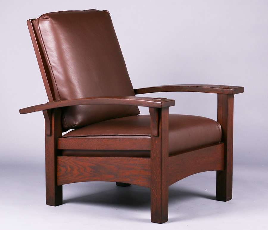 Gustav Stickley Bowarm Morris Chair c1907-1910 (1 of 5)