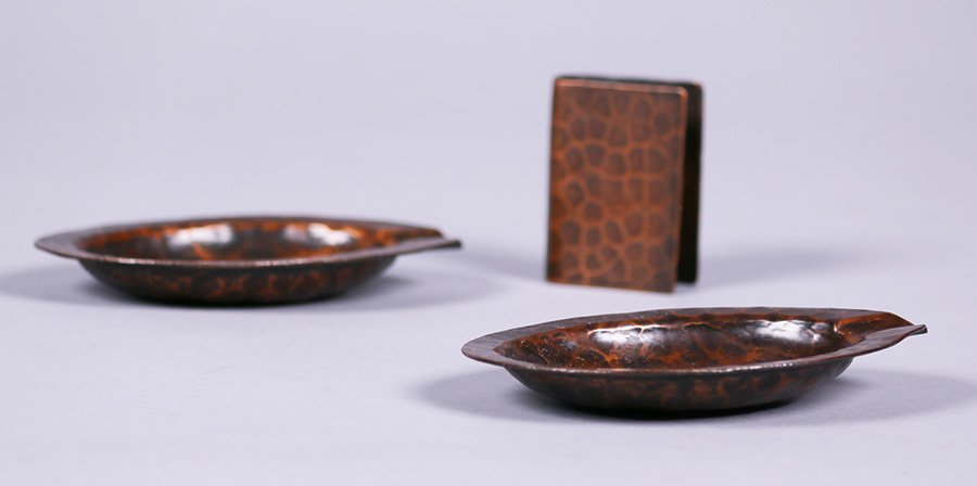 Armen Hairenian Hammered Copper 3 pc Smokers Set (1 of 2)