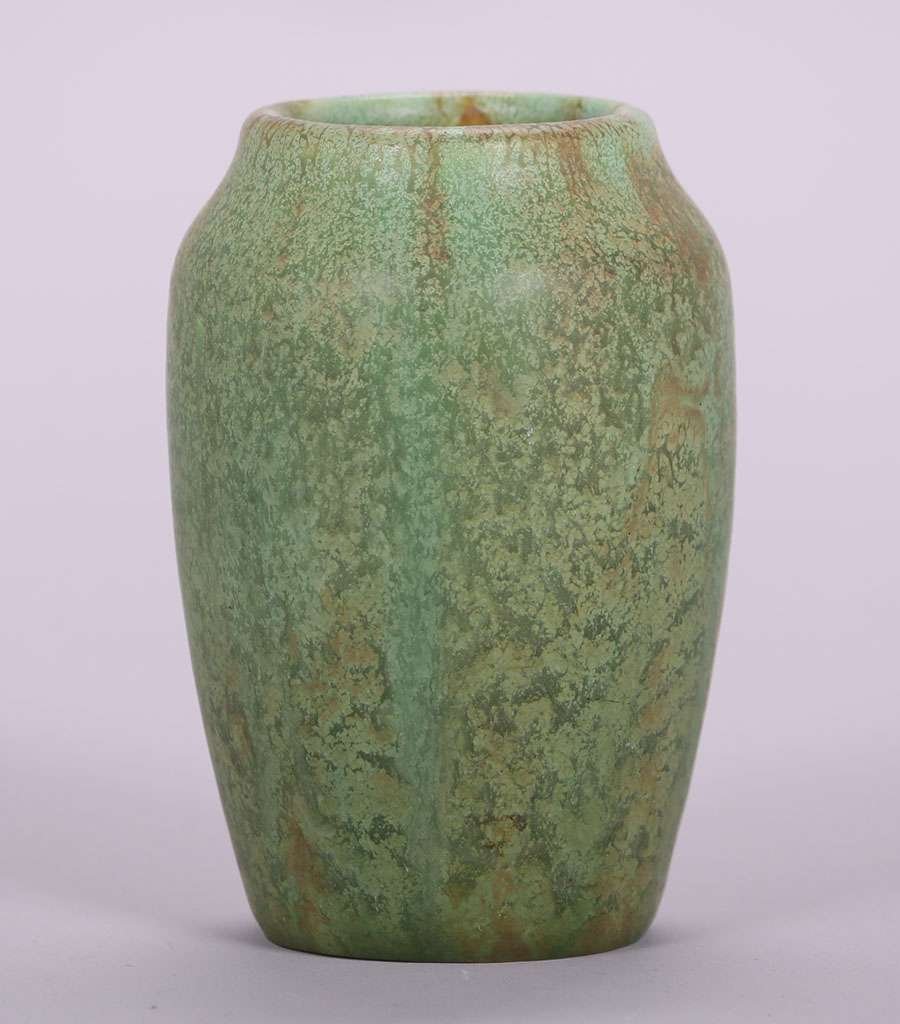 Hampshire Mottled Matte Green Vase (1 of 5)