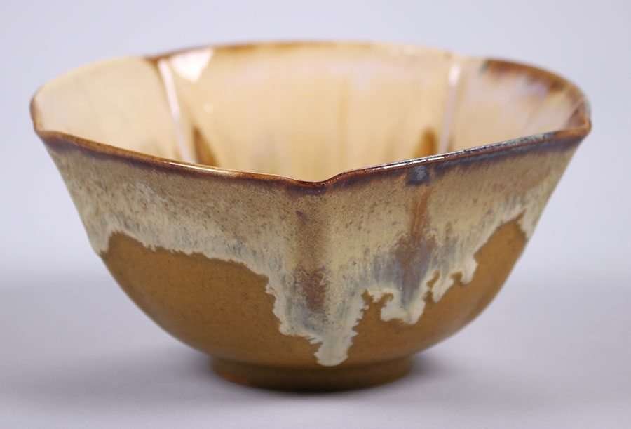 Fulper Pottery 5-Sided Lotus-Form Bowl (1 of 4)