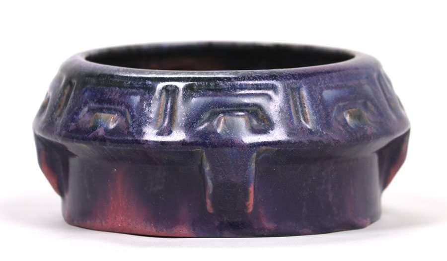 Early Fulper Buttress Bowl c1910 (1 of 4)