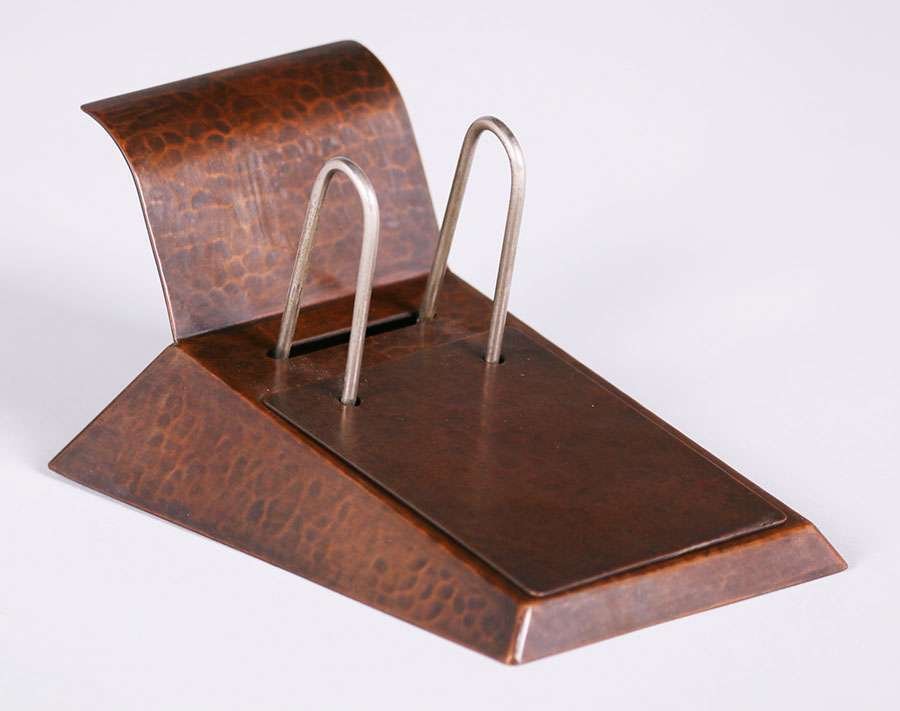 Dirk van Erp Hammered Copper Desk Calendar c1920s (1 of 2)