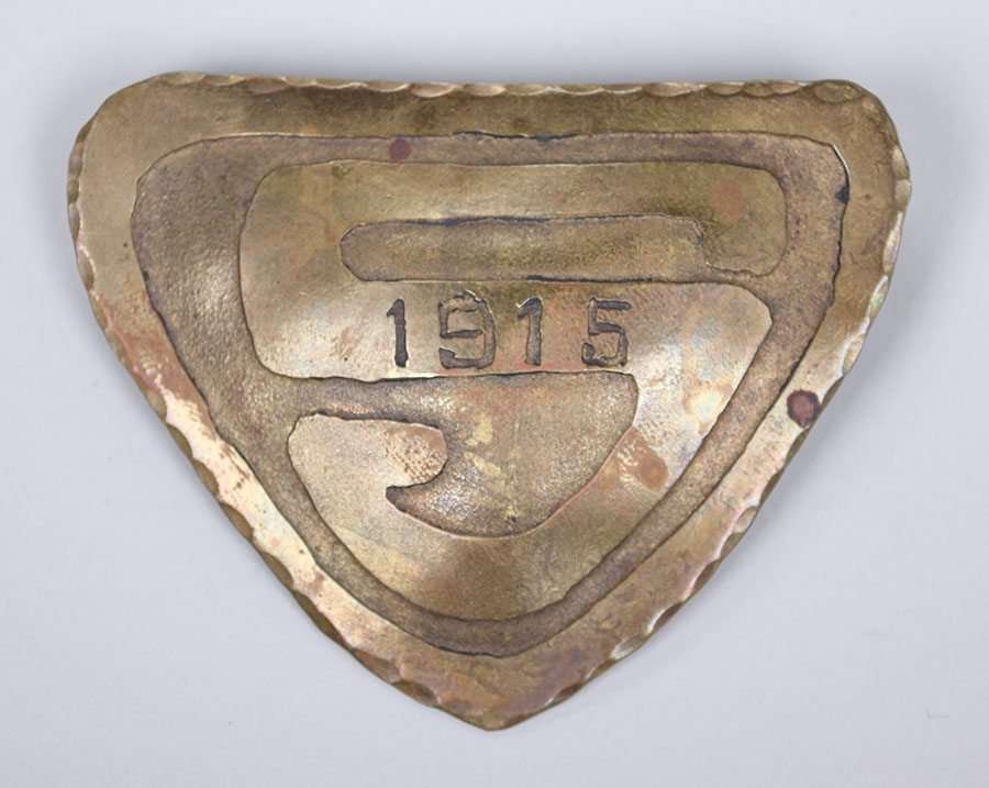 Forest Craft Guild Acid-Etched Brooch - Stanford 1915 (1 of 2)