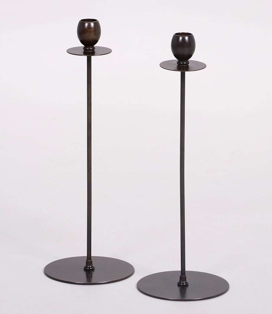 Tall Prairie School Candlesticks c1910 (1 of 3)