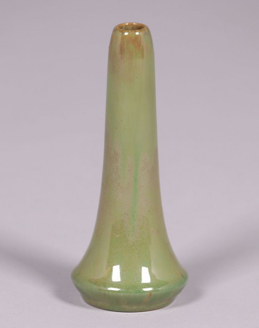 Fulper Pottery Green Bud Vase