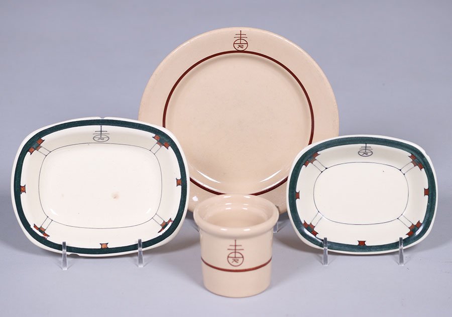 Lot of 7 Roycroft Buffalo China Misc Pieces Old & New (1 of 4)