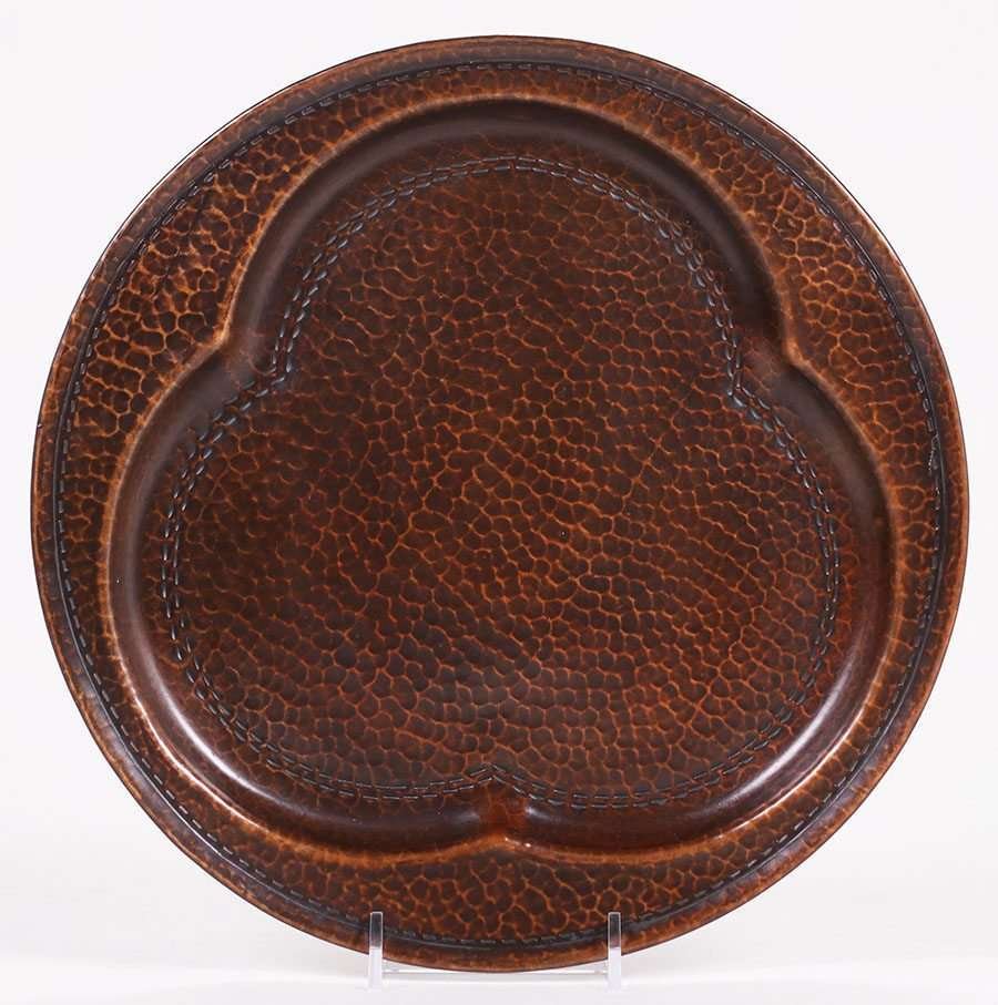 Old Mission Kopper Kraft Hammered Copper Tray 1922-1925 (1 of 4)