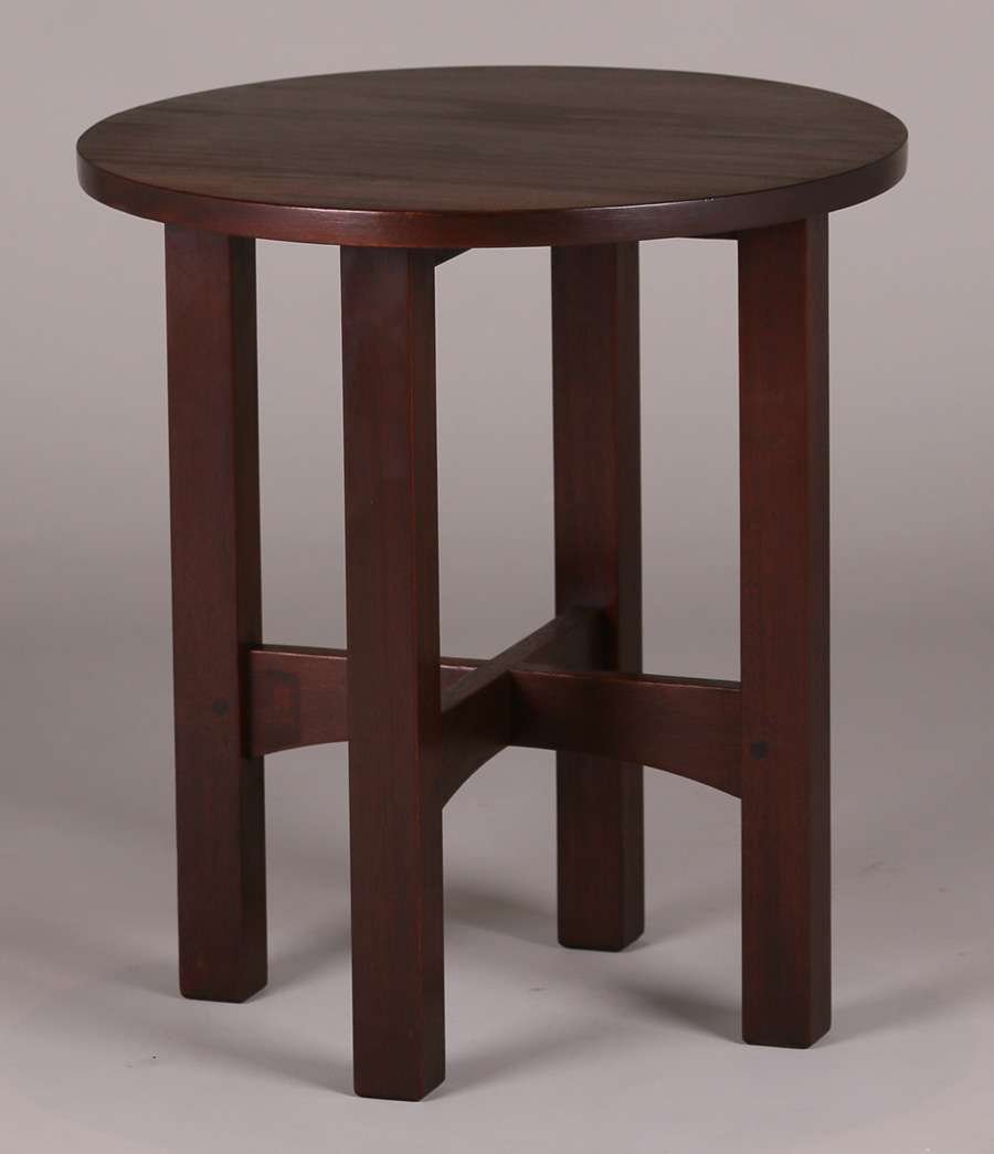 Gustav Stickley #602 Mahogany Taboret (1 of 2)