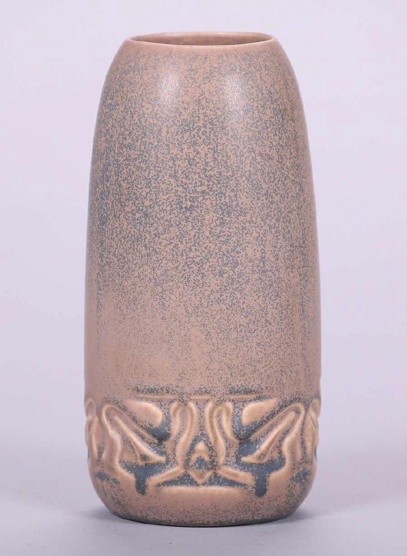 Rookwood Matte Brown Moth Vase 1931 (1 of 3)