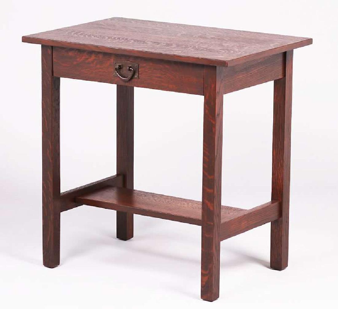 Gustav Stickley One-Drawer Side Table C1907-1912 (1 of 3)