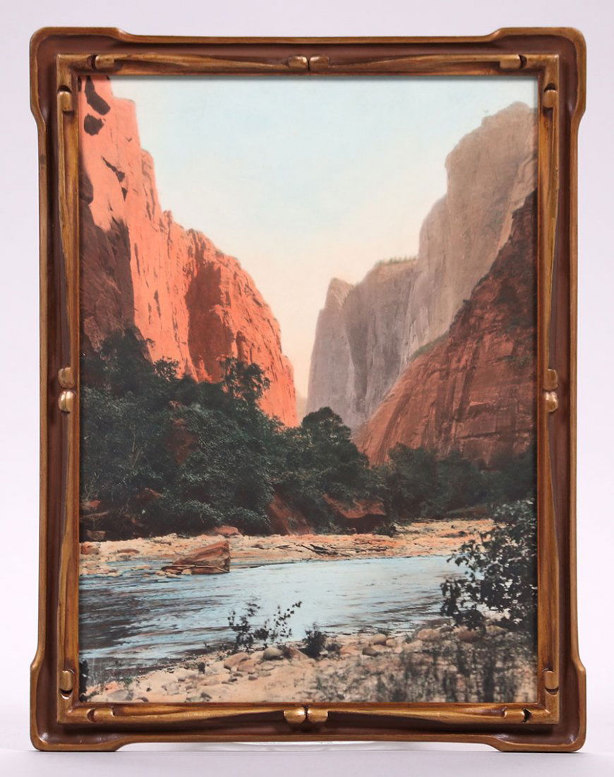 Vintage Hand-Tinted Photo Zion National Park Utah c1920 (1 of 3)