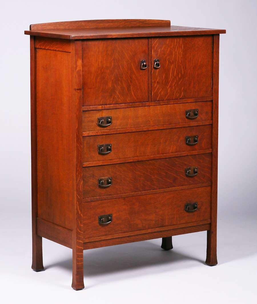L&JG Stickley Chifforobe - Dresser c1907-1912 (1 of 5)